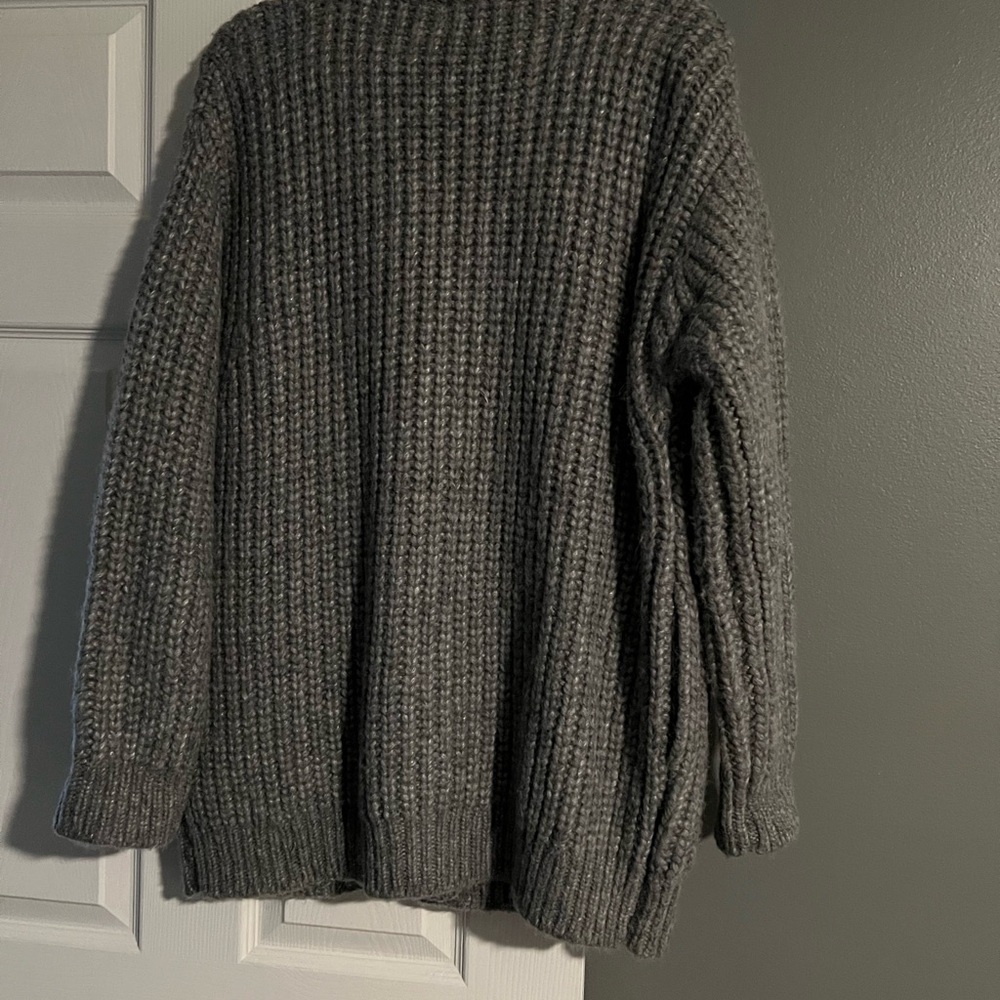 Lunya Cozy Gray Knit Cardigan - Picture 9 of 10